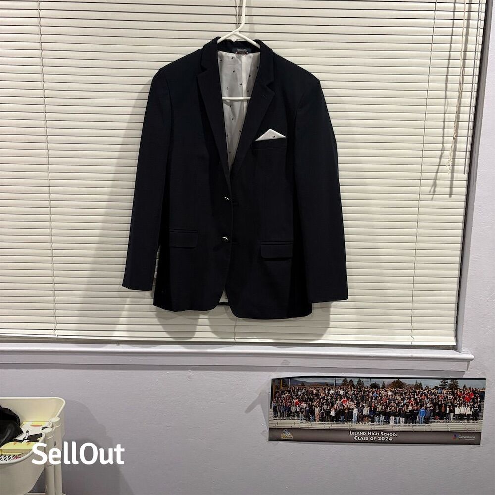 Tommy Hilfiger Boys' Blue Blazer Size 16 Formal Two-Button Jacket